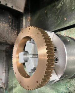 Wet Spline Pic Broached Pulley using custom CNC Broach tools carbide insert